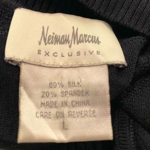 Nieman Marcus black sleeveless turtleneck